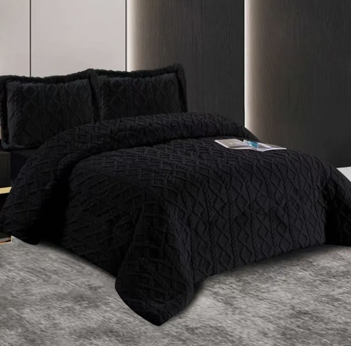 COBERTOR TRENZADO 2 PLAZAS + 2 FUNDAS4