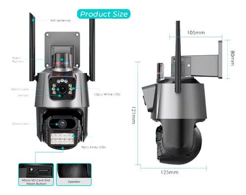 CAMARA DE SEGURIDAD NEGRA DOBLE PANTALLA1