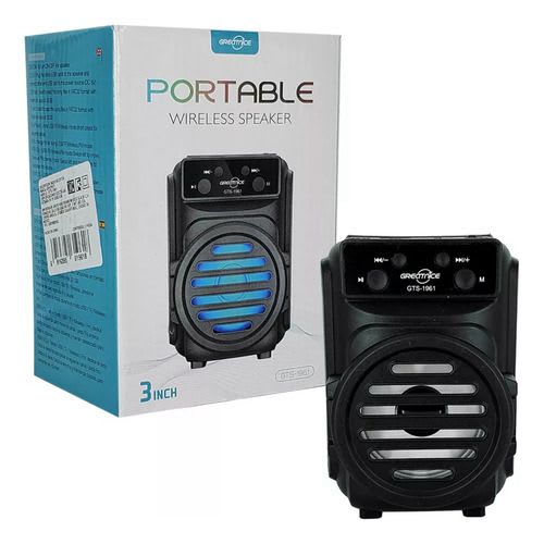 PARLANTE PORTABLE NEGRO GTS-19611