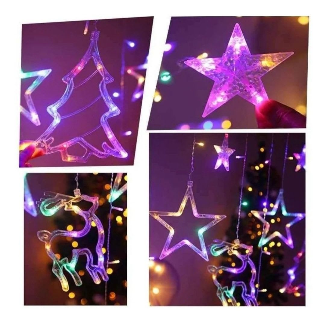 CORTINA LUCES LED SOLAR 3M3