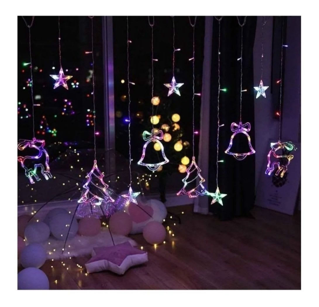 CORTINA LUCES LED SOLAR 3M2