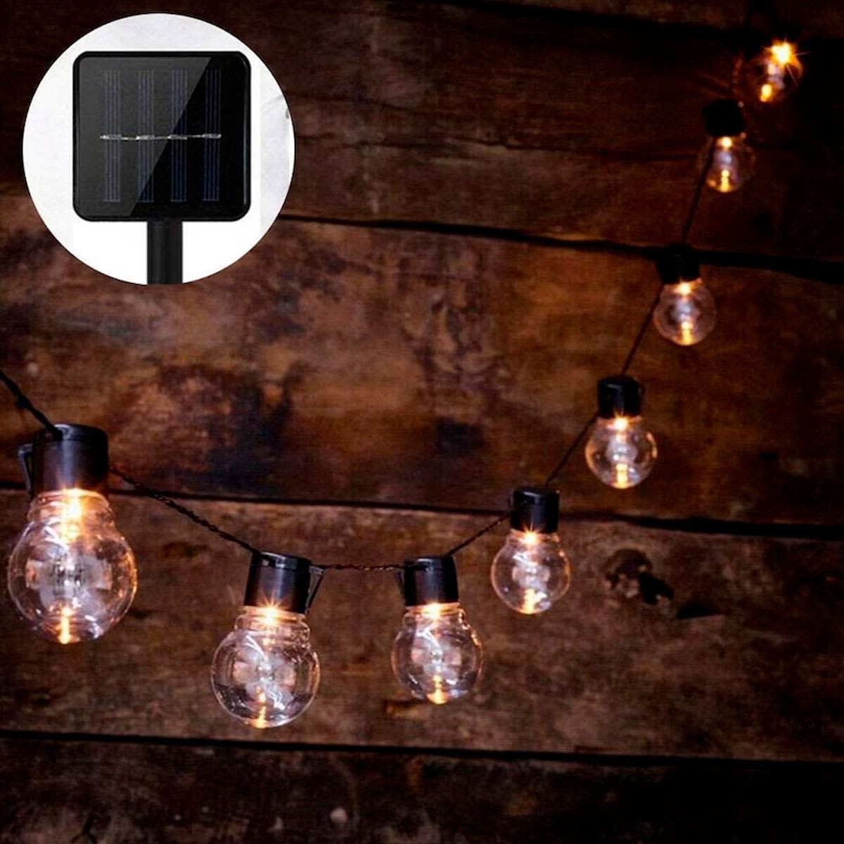 GUIRNALDA SOLAR AMPOLLETA REDONDA 10M GCS4