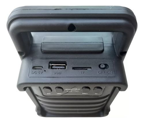 PARLANTE PORTABLE NEGRO GTS-13632