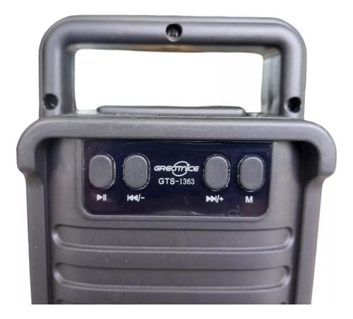 PARLANTE PORTABLE NEGRO GTS-13633