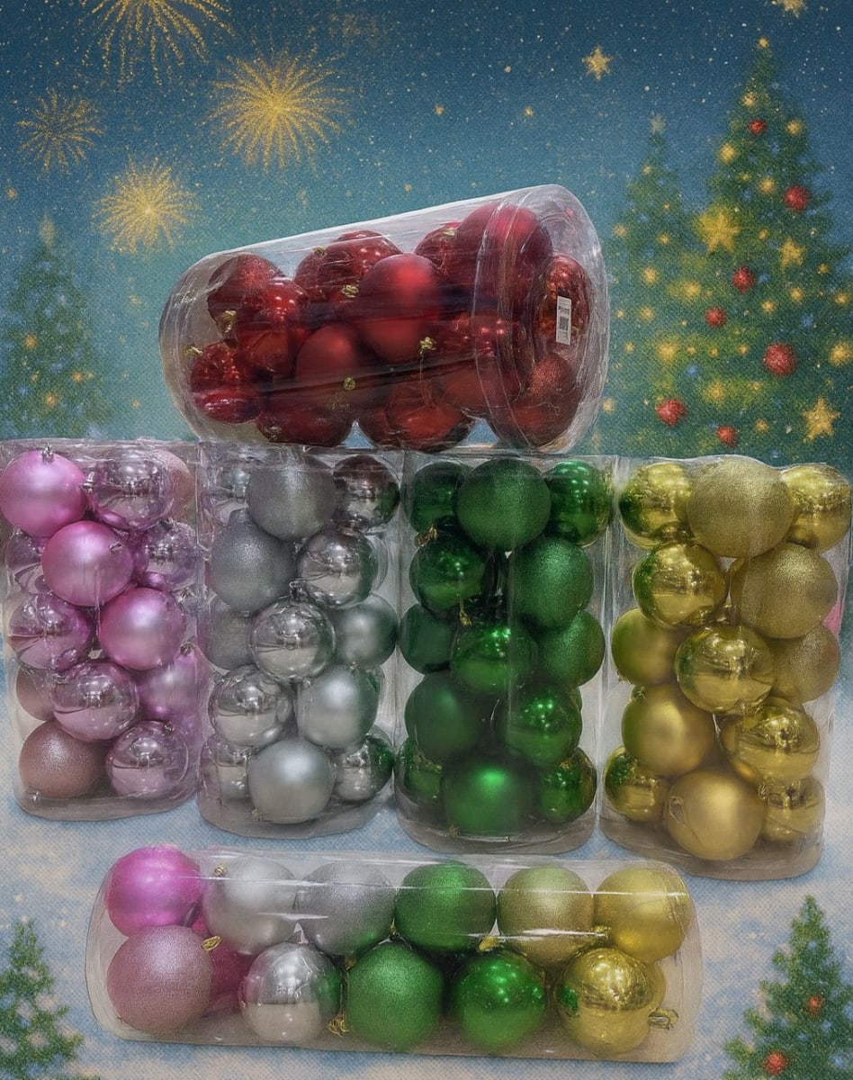 SET DE 20 ESFERAS 6CM 0