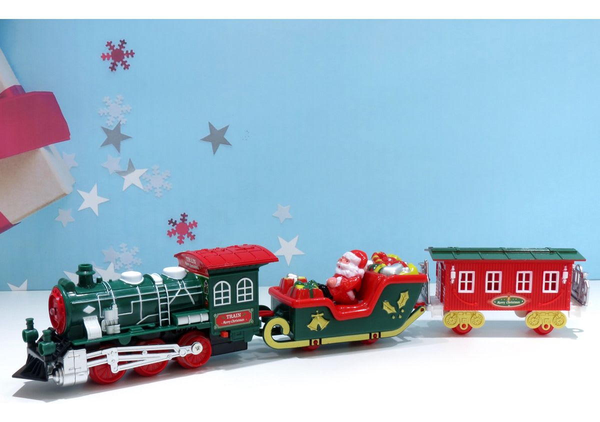 TREN NAVIDEÑO ELECTRICO AEREO PARA ARBOL2