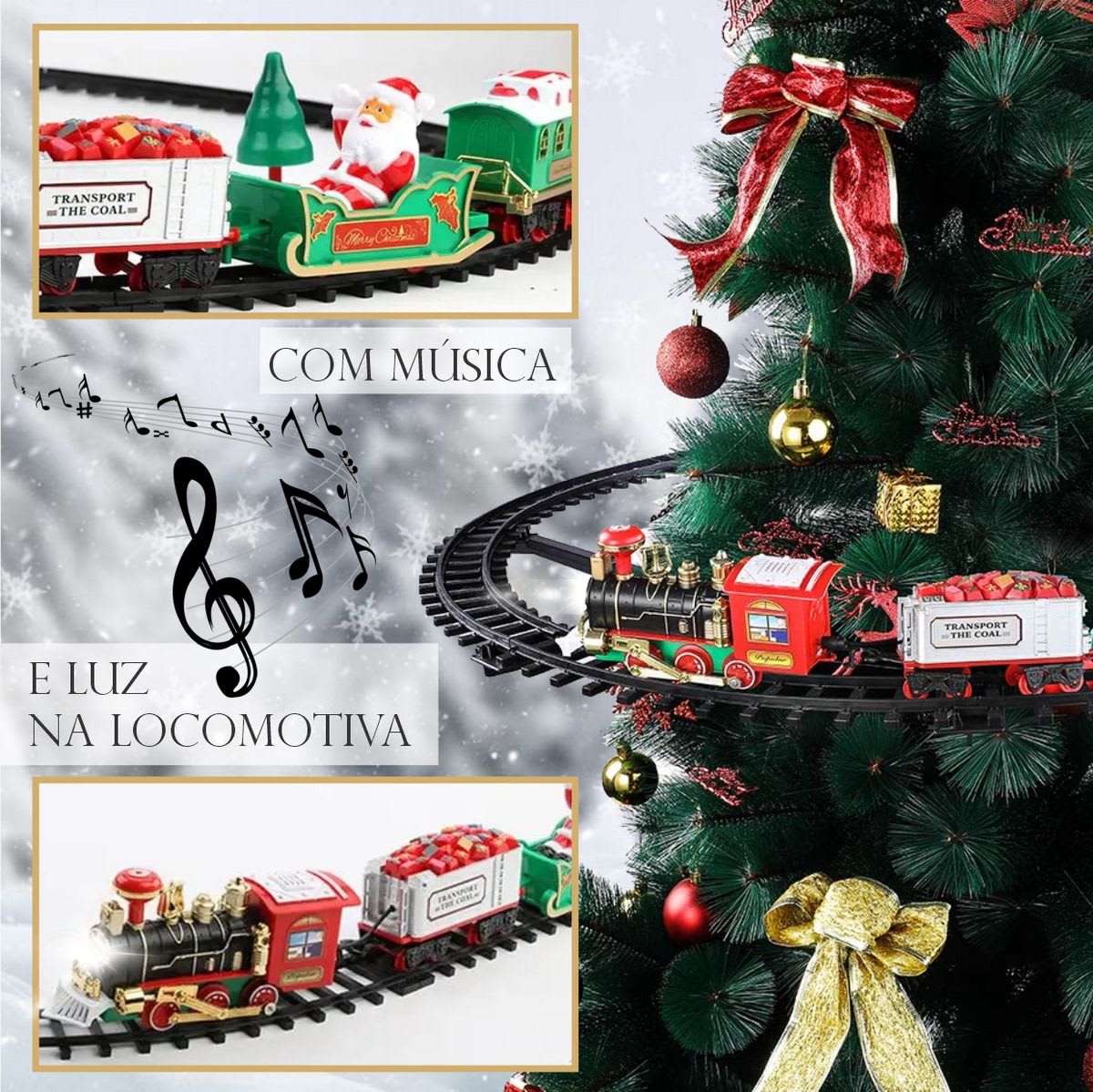 TREN NAVIDEÑO PARA ARBOL DE 31PCS 2882