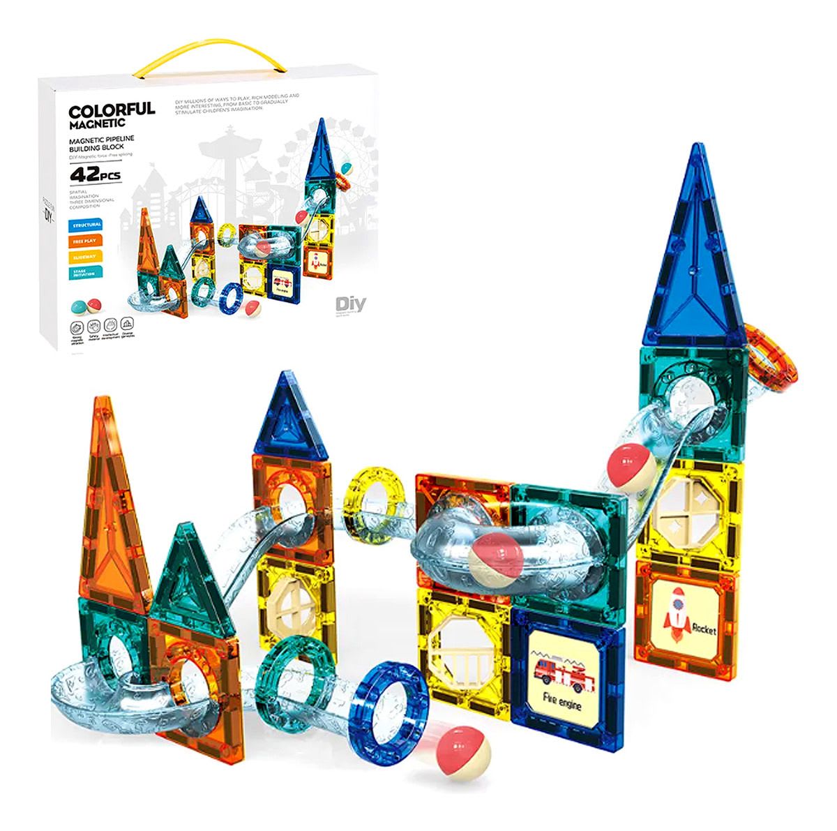 BLOQUES MAGNETICOS 42PCS 0