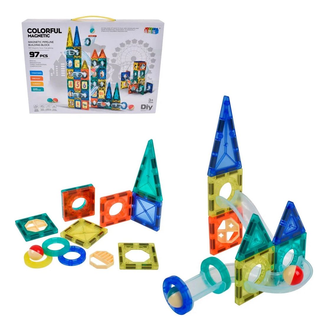 BLOQUES MAGNETICOS 97PCS2