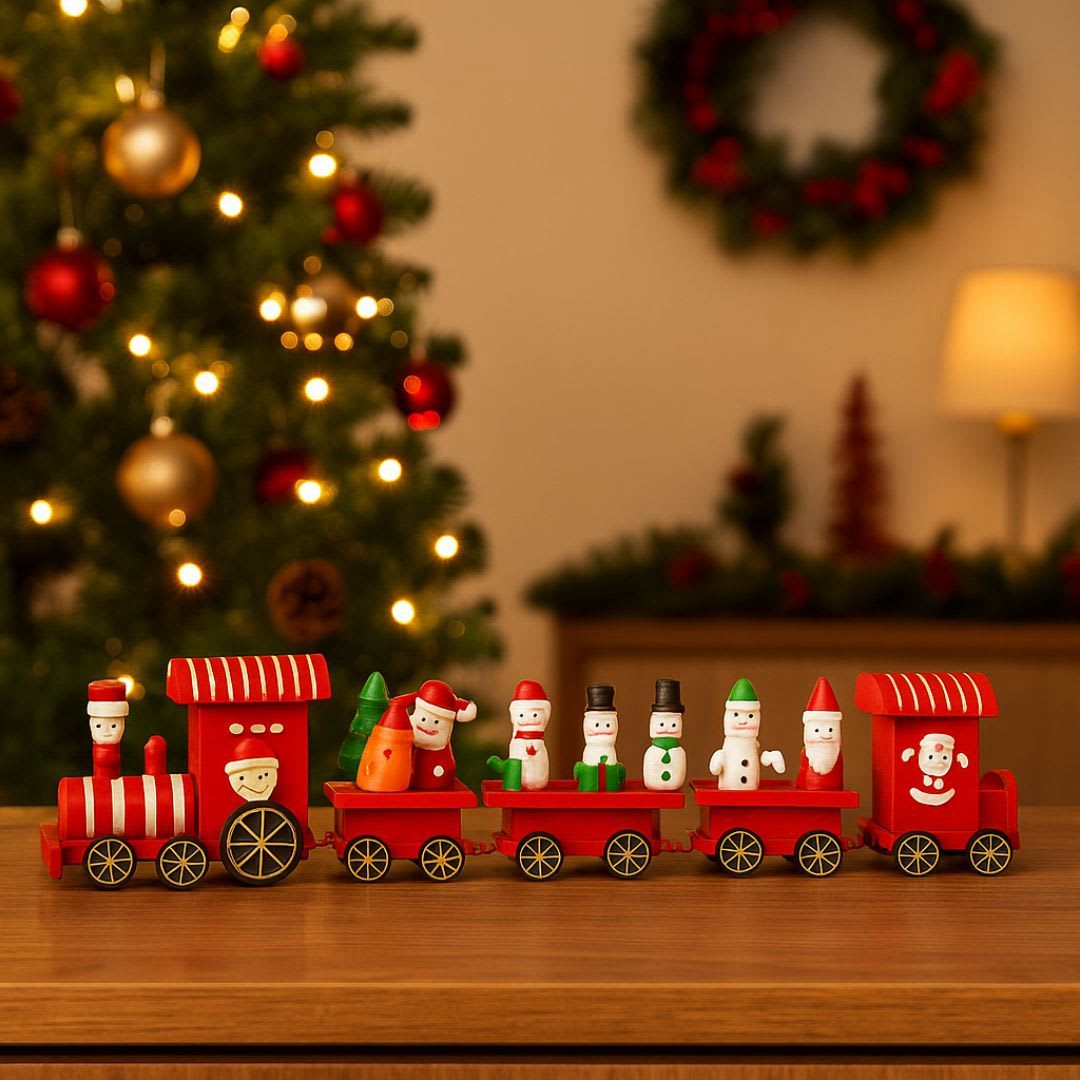 TREN NAVIDEÑO 30CM DE MESA2