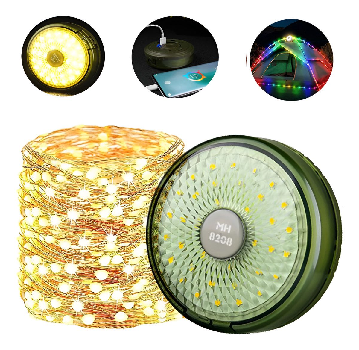 LUCES LED DE CAMPING GTP-8208 0