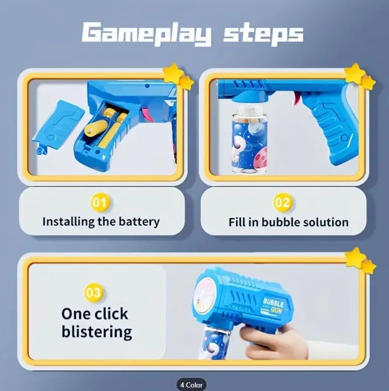 PISTOLA DE BURBUJA SPACE2