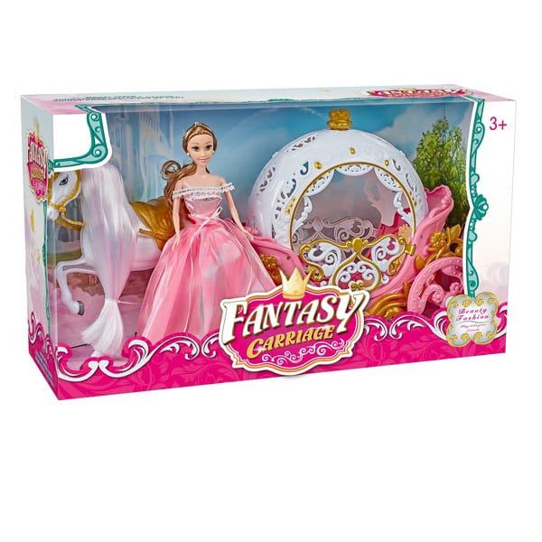 MUÑECA CARRUAJE ROSA FN580 0