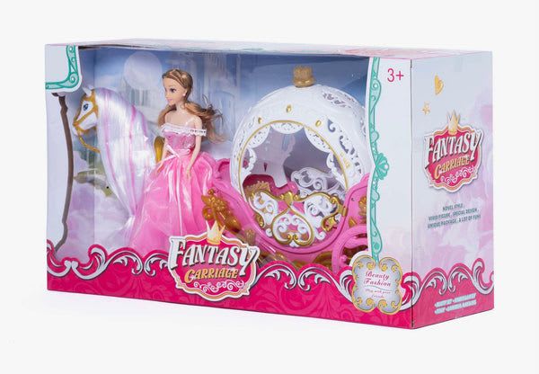 MUÑECA CARRUAJE ROSA FN5803