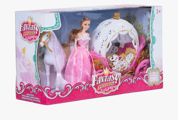 MUÑECA CARRUAJE ROSA FN5802