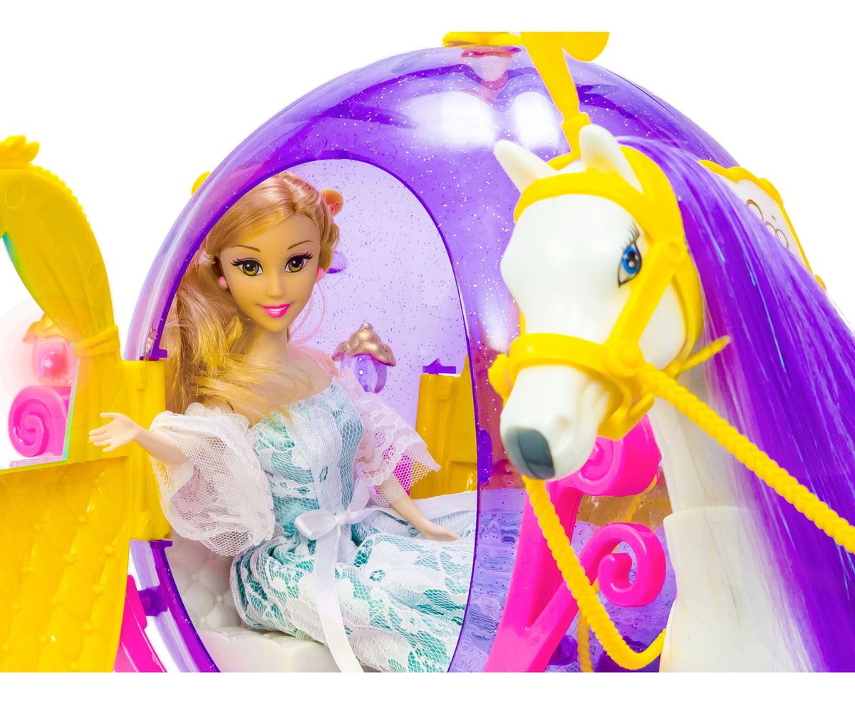 MUÑECA CARRUAJE MORADA FN5783