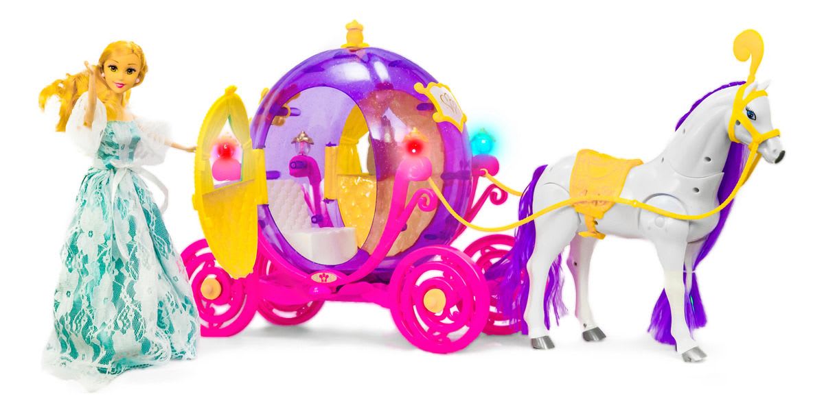 MUÑECA CARRUAJE MORADA FN5784