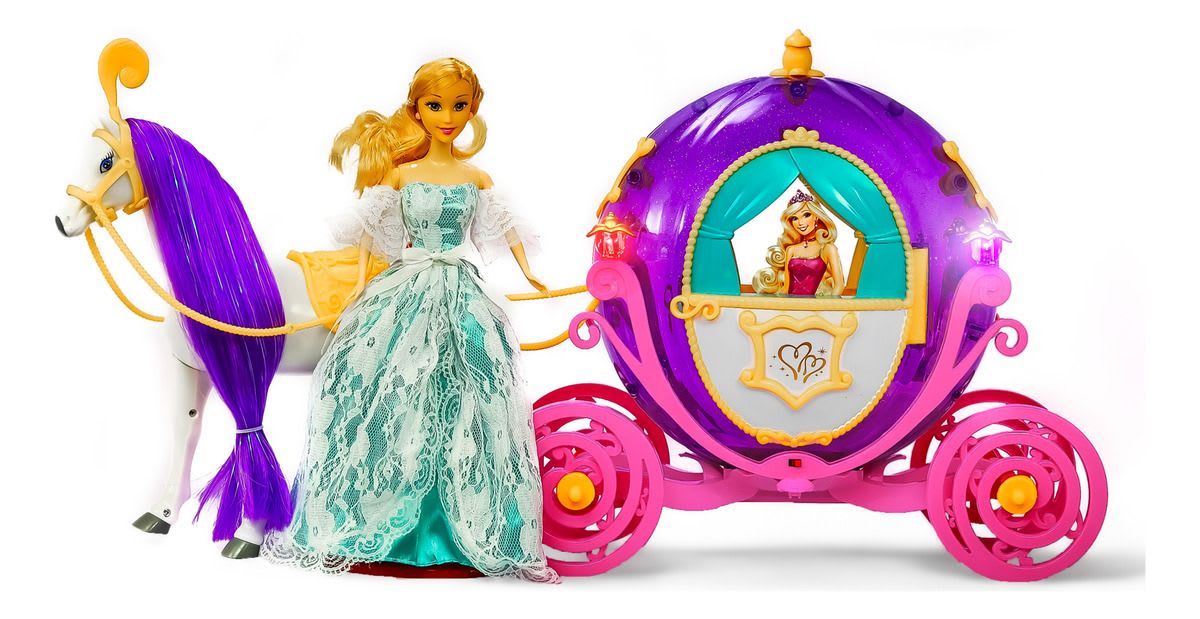 MUÑECA CARRUAJE MORADA FN5782