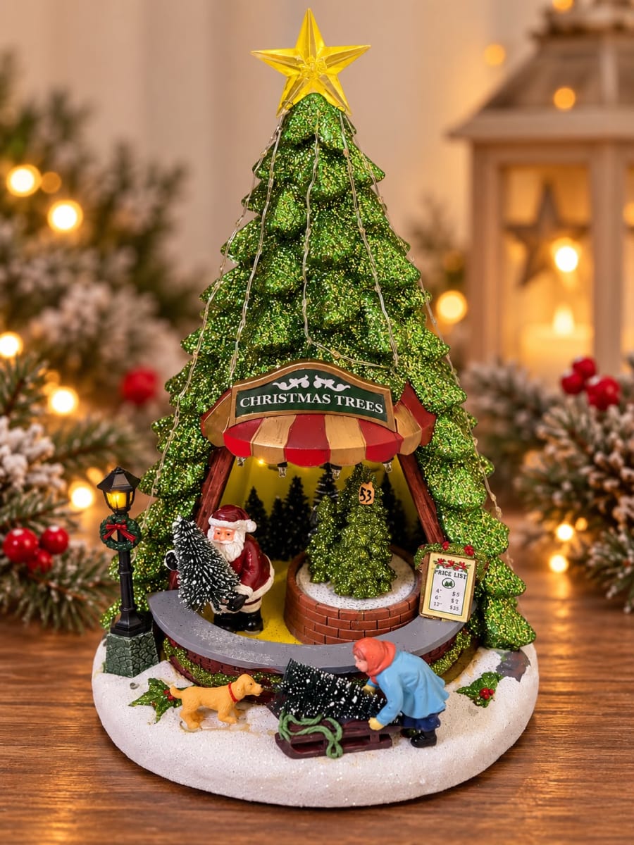 VILLA NAVIDEÑA DISEÑO ARBOL CON VIEJITO PASCUERO 30701