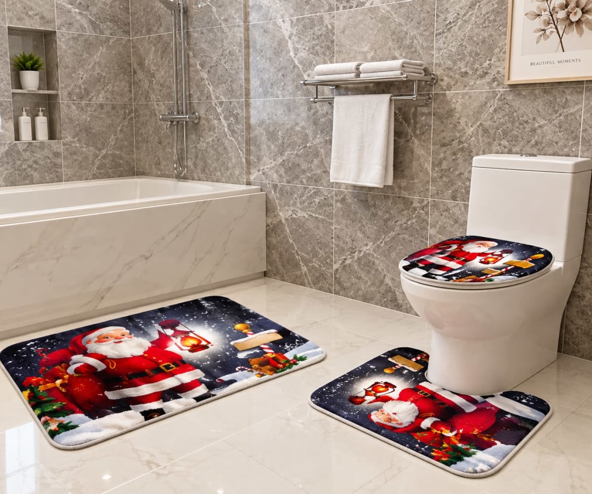SET DE BAÑO NAVIDEÑO1