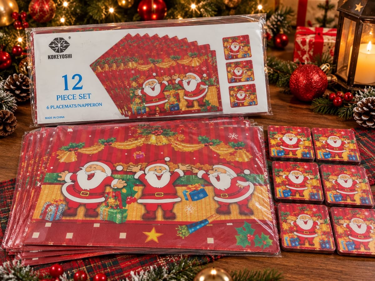 SET DE INDIVIDUAL CON PORTA VASO NAVIDEÑO2