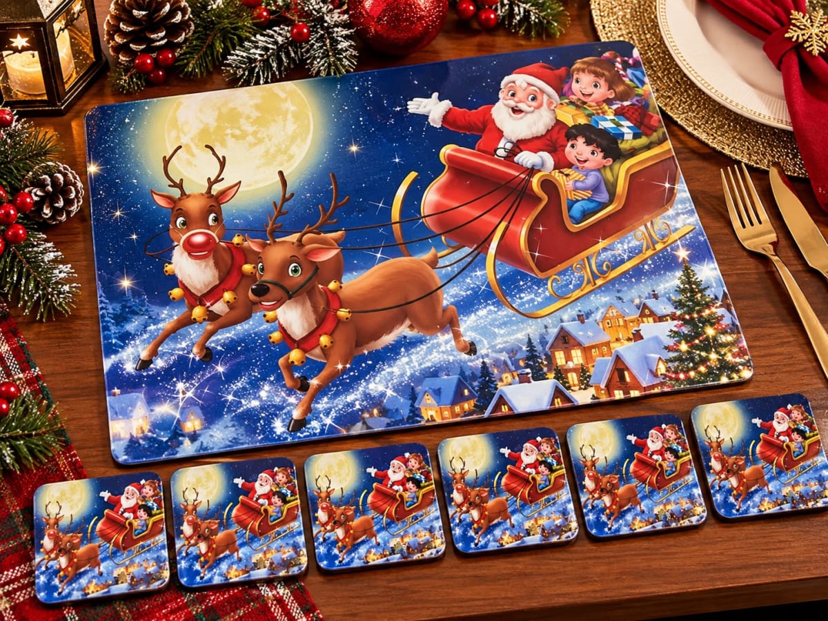 SET DE INDIVIDUAL CON PORTA VASO NAVIDEÑO3