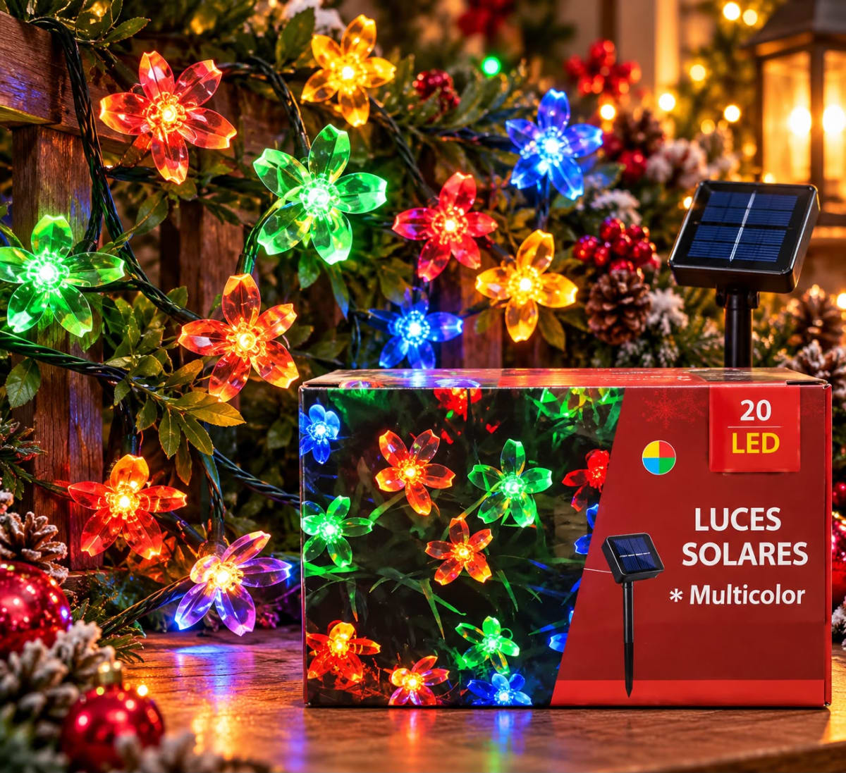LUCES SOLAR NAVIDEÑAS DISEÑOS SURTIDOS6
