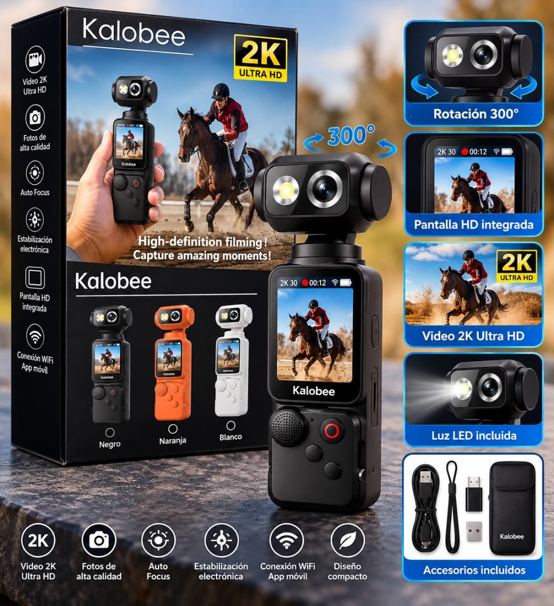 CAMARA POCKET 4 KALOBEE 2K2