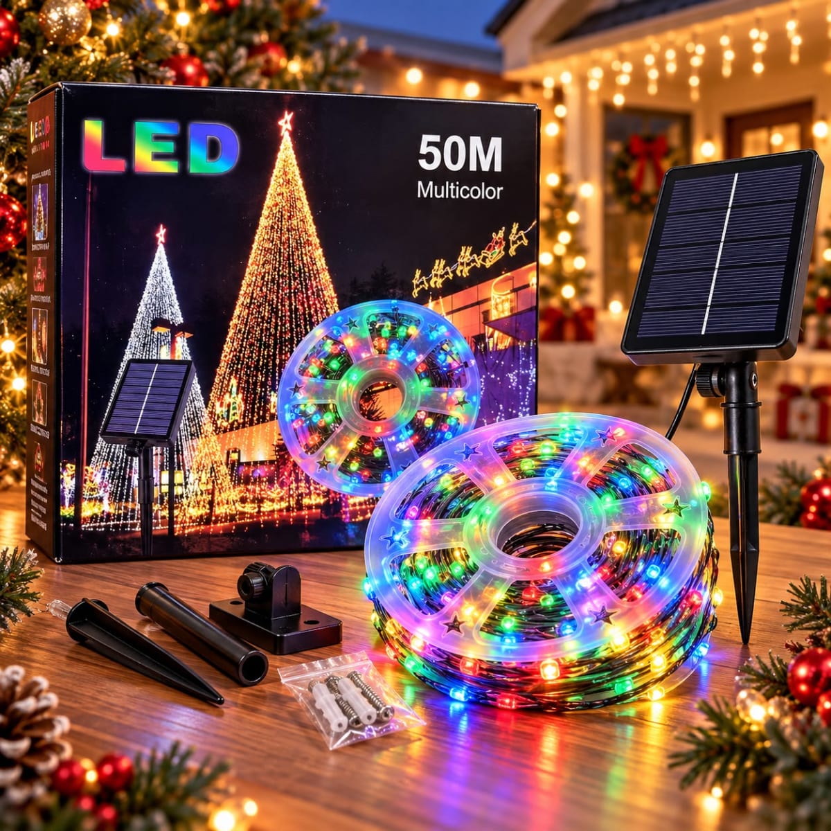 LUZ SOLAR DE 50M DISEÑO DE ARBOL 0