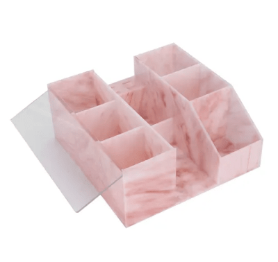 Organizador Accesorios Marmol Rosa - 21