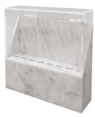 Organizador Pinzas Tapa Marmol Blanco1