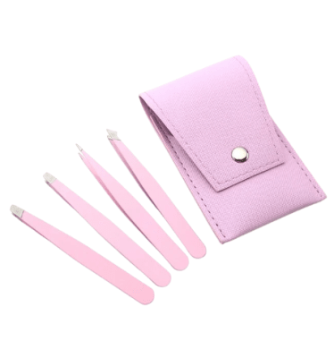 Kit Pinza de Cejas Rosse Beauty con Estuche Rosa1