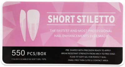 Tip SoftGel C - Stilleto Corto Prelimado1