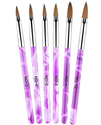 Set Pinceles Kolinsky 6 pcs1