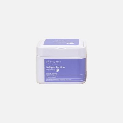 Mary & May Collagen Peptides Vital Mask (30 Mascarillas)1