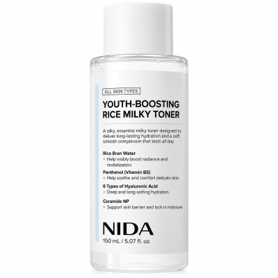 Nida Youth Boosting Rice Milky Toner 150ml8