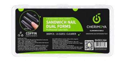 Tips Softgel Dual System Dobles Sandwich 300 Piezas Cherimoya1