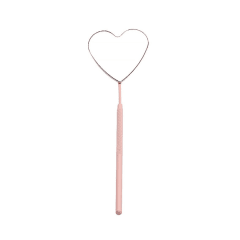 Espejo Verificador Metal Grande Corazon