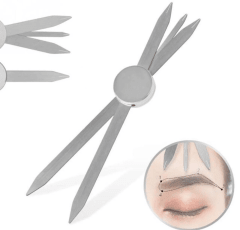 Compás - Regla Cejas - Plata