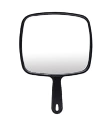 Espejo de Mano Grande (Negro)