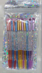Set Pincel Angular Doble Colores (12 Unidades)
