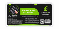 Tips Softgel Dual System Dobles Sandwich 300 Piezas Cherimoya