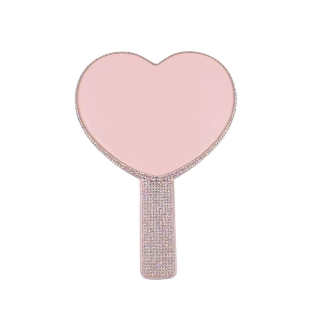 Espejo de Mano con Diamantes 0