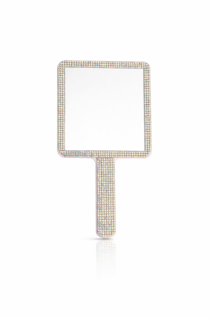 Espejo de Mano con Diamantes2