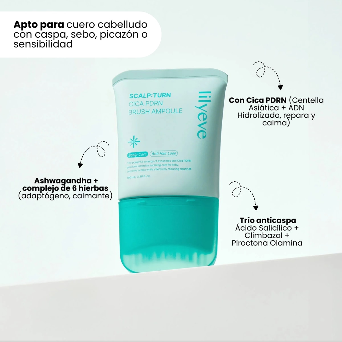 Lilyeve CICA PDRN Brush Ampoule 100ml1