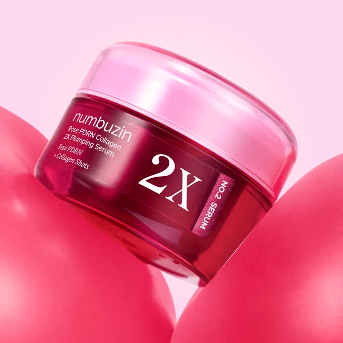 Numbuzin N°2X Rose PDRN Collagen 2X Plumping Serum 30ml3
