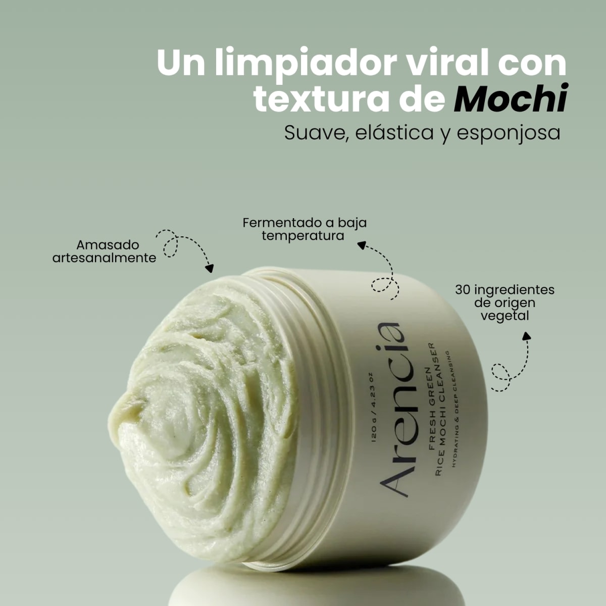 Arencia Fresh Green Rice Mochi Cleanser 120g2