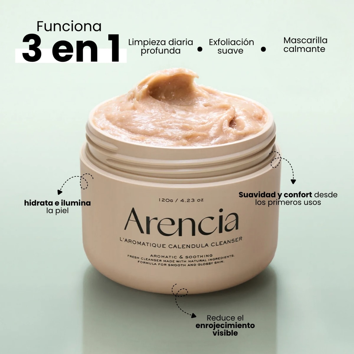 Arencia Calendula Rice Mochi Cleanser 120g3