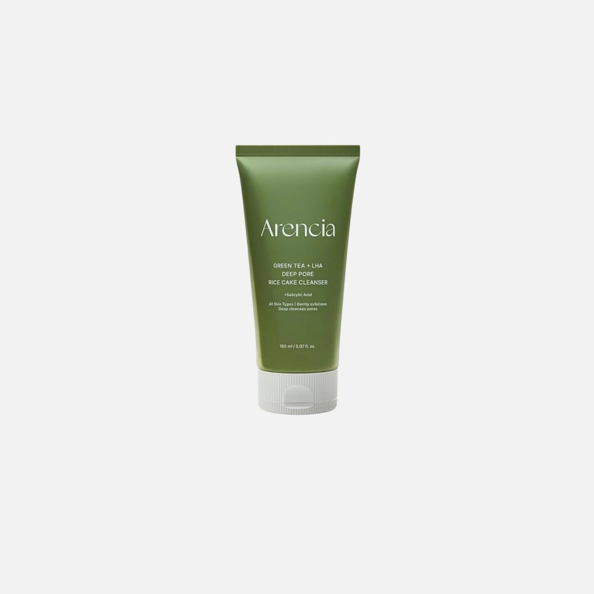 Arencia Green Tea + LHA Deep Pore Rice Cake Cleanser 150g 0