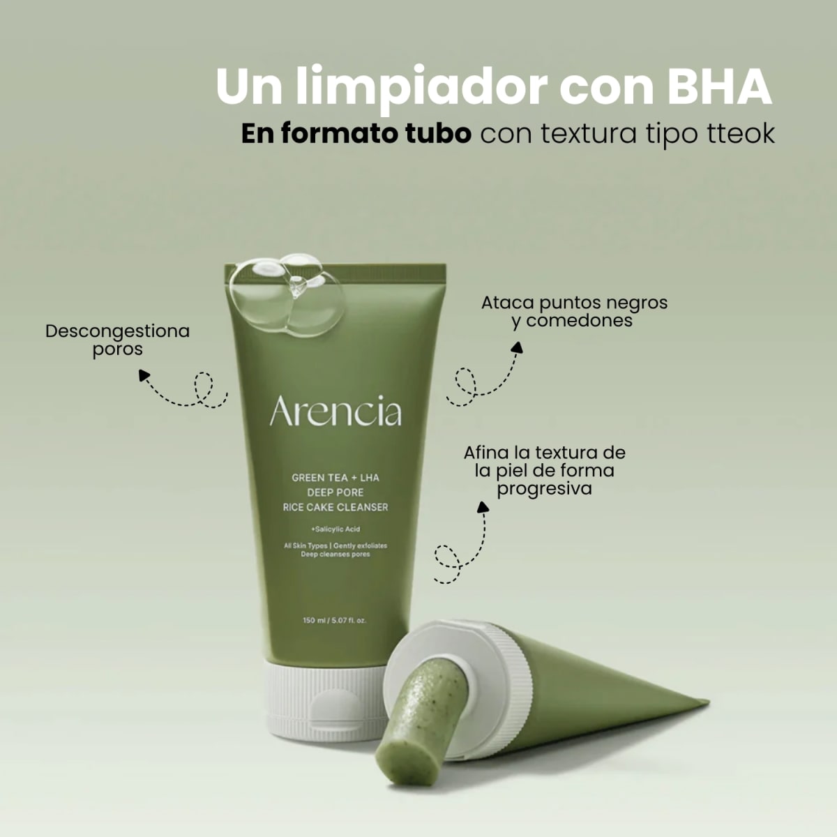 Arencia Rice + LHA Pore Control Rice Cake Cleanser 150g2